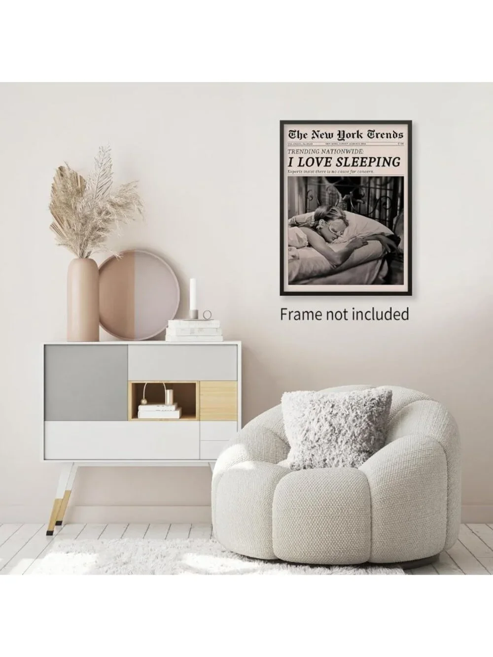 Retro Black & White Feminist Wall Art - Vintage Canvas Poster for Girly Dorm